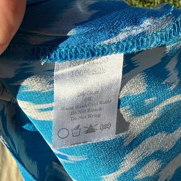 DORA LANDA Silk Ikat Print Wide Leg Trousers - Picture 9 of 16